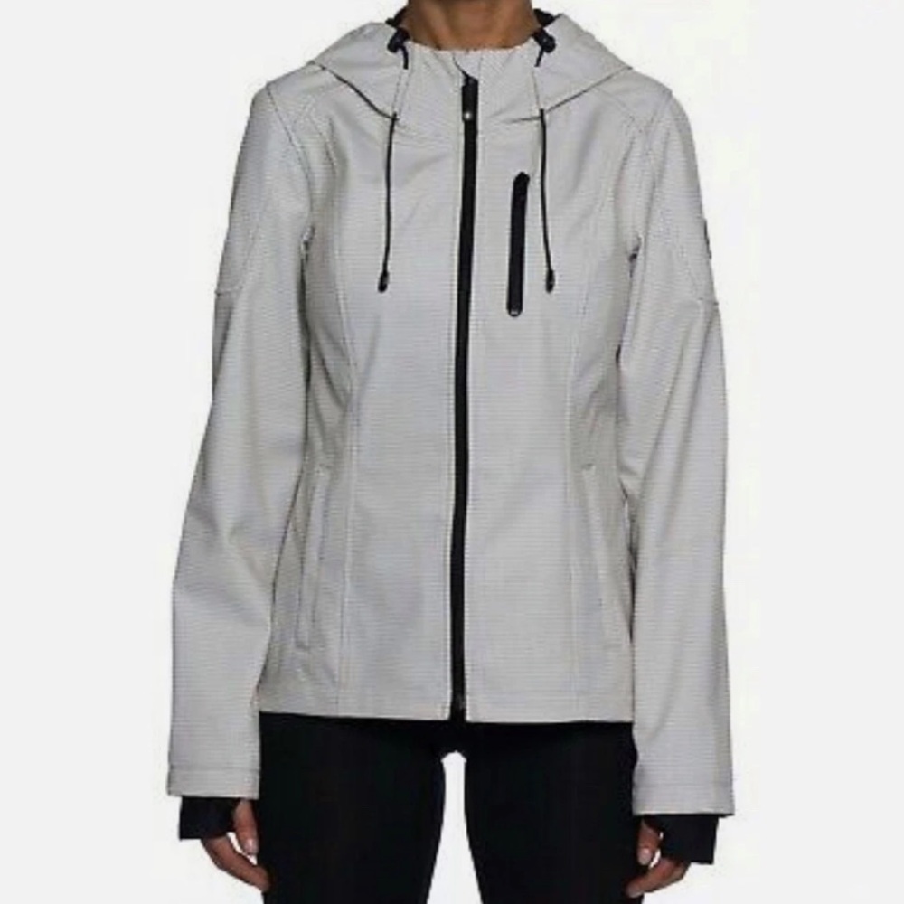 Halifax Traders Full Zip‎ Hooded Jacket White & Black Size XL